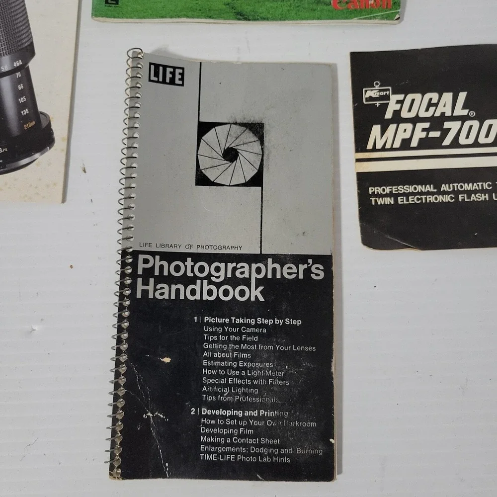 Canon Lens Wonderland FD Lens Guide Book and More Photography Pamphlets‎